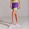 Short Running Violeta con cintura y calza interna